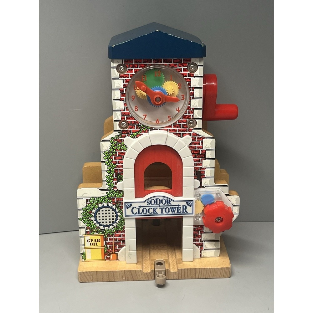 Thomas & Friends Wooden Railway Train Sodor Musical Talking Clock Tower 2009